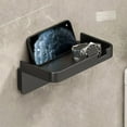 thumbnail image 1 of Bathroom Phone Holder & Storage Rack - Wall Mounted No Drill Adhesive Paper Towel Organizer Box, Dark Gray or White, 7.1X4.1X2.6In, 1 of 6