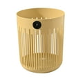 Bathroom Plastic Trash Can, Compact Hollow Waste Bin, Can Be Placed