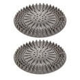 Bathroom Plunger Small Shower Drain Hair Catcher(2 Pack) Stome Hair