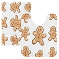 thumbnail image 1 of Bathroom Plush Absorbent Mat Single Square Pad 16x24Inches Bath Mat Fluffy Suitable For Bathroom Toilet Living Room Absorb Water Non-Slip Durable The Christmas Gingerbread Man, 1 of 9