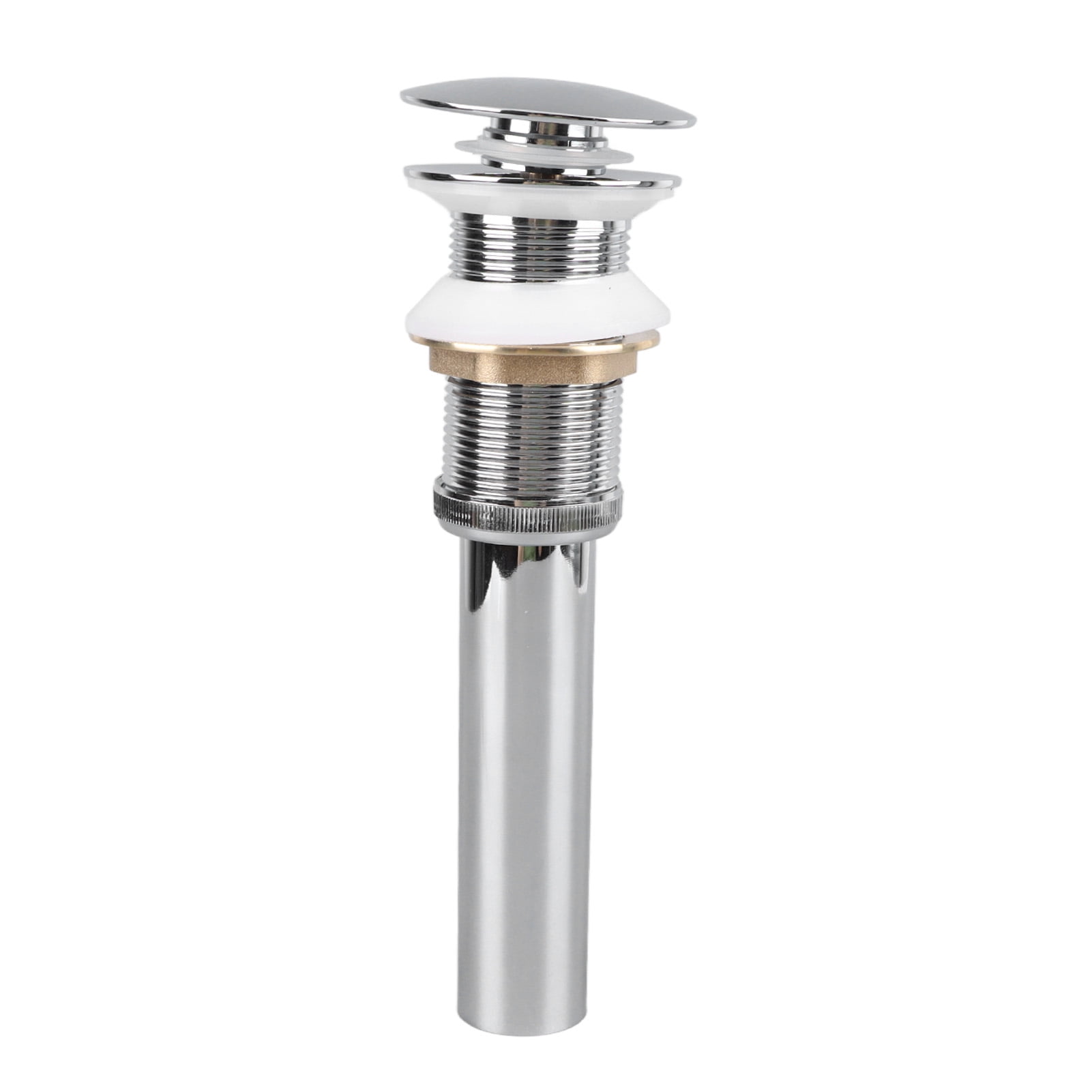 Bathroom Pop Up Drain Control Water Flow Copper Chrome Plating Bathroom ...