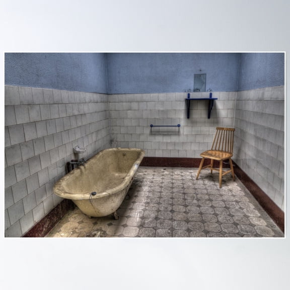 Bathroom Poster Wall Art, Modern Wall Decor For Living Room Bedroom, 8x12 UNFRAMED