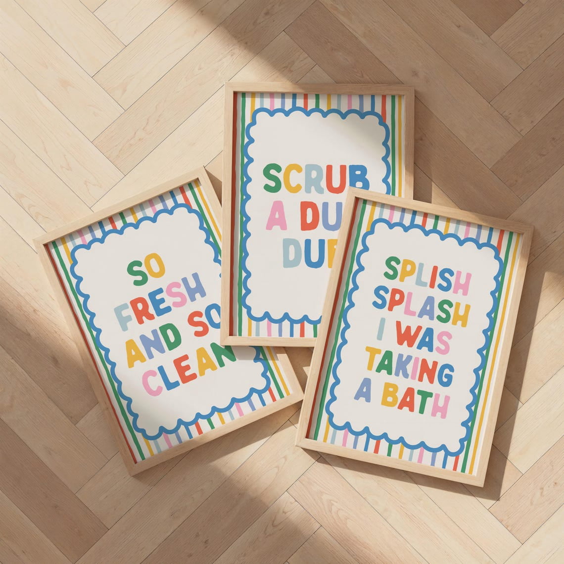 Bathroom Print Bathroom Wall Art Retro Bathroom Decor Bath Time So ...