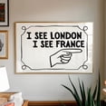 thumbnail image 1 of Bathroom Print Poster I See London I See France Poster Handwritten Pointing Finger Sign Laundry Room Decor Apartment Decor Horizontal Art, Size 12x18 UNFFRAMED F03.1.6l960, 1 of 3