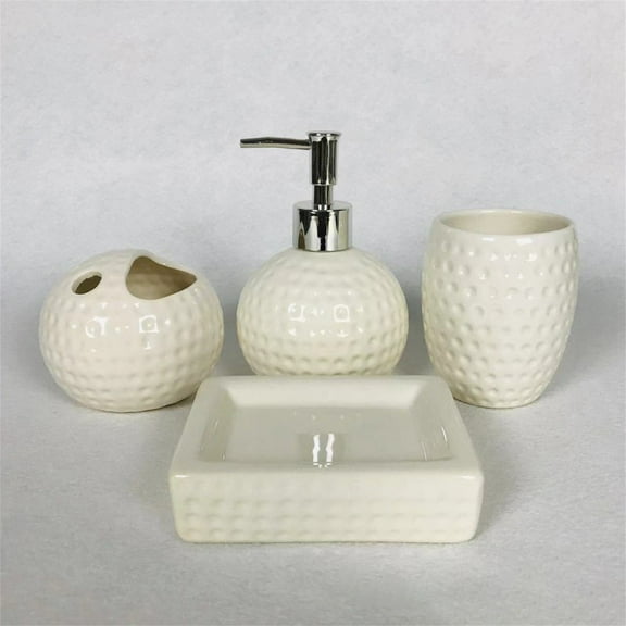 Bathroom Products,Bathroom Accessory Set Green 4 Pcs Red Ceramic Bathroom Accessory Set Toothbrush Holder Tumbler Lotion Dispenser Soap Dish Ceramic Bathroom Decor