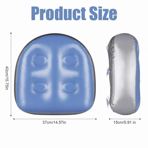 Bathroom Products Clearance, 7.1X3.9X2 Inches Inflatable Cushion Spa Inflatable Cushion Black a 1*Mat By Shiogb