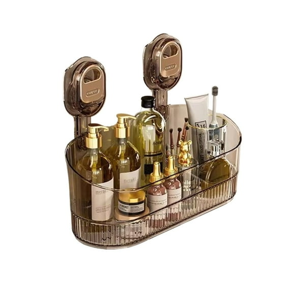 Bathroom Products,Shower Caddy Suction Cup Soap Dish NO Drilling Removable Shower Shelf Plastic Shower Basket Organizer For Bathroom Storage & Kitchen One Second Installation Rustproof Water