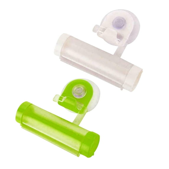 Bathroom Products Shower Nozzle Creative Toothpaste Squeezing Toothpaste Maker Companion Bathroom Pendant Suction Cup Hook Roll Squeezing Toothpaste Maker 1Pc White+1Pc Green