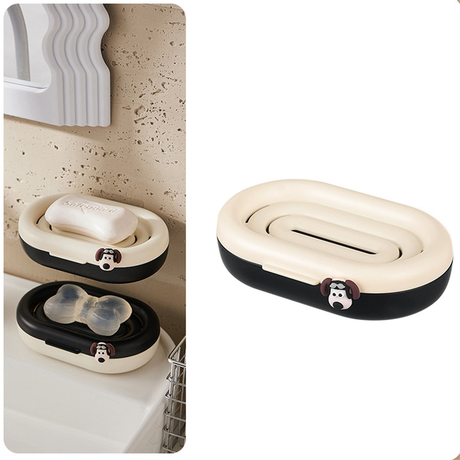 Bathroom Products Shower Nozzle Cute Soap Dish Household Punch Wall ...