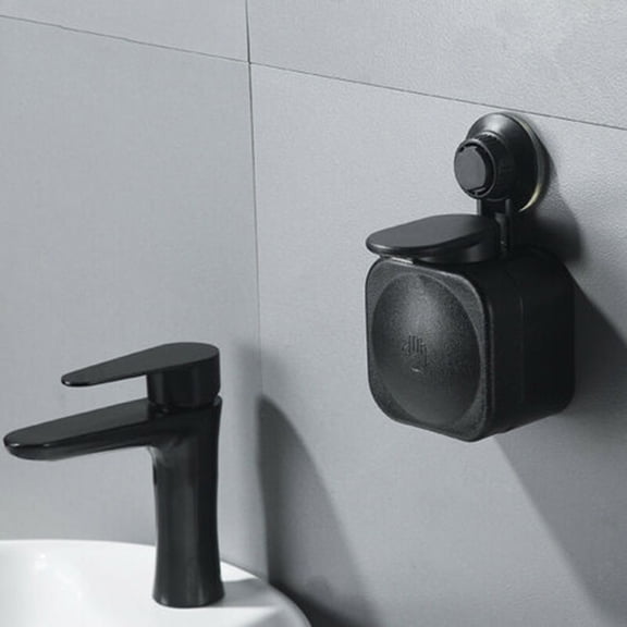Bathroom Products,Suction Cup Soap Dispenser Wall Mounted ABS Waterproof Soap Box for Bathroom
