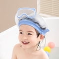 thumbnail image 1 of Jialinnn Adjustable Hair Care PP Shower Cap, 23 cm×23 cm, Blue Plaid, 1 of 9
