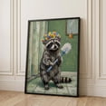 Bathroom Quirky Animal Powder Room Wall Art Poster Unframed Paper Print ...