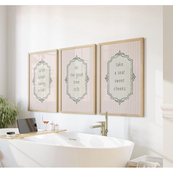 Bathroom Quote Prints Funny Bath Toilet Rules For Her, Poster Only
