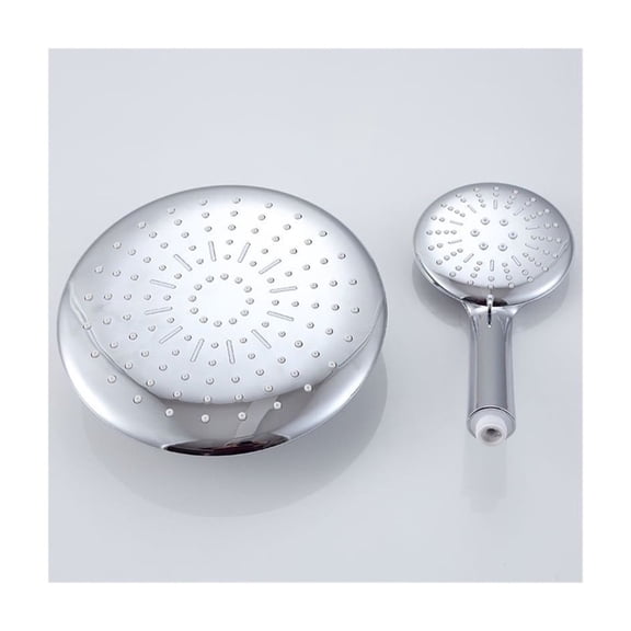 Bathroom Rainfall Hot And Cold Shower Set Wall Copper Bath Shower Faucet Mixer Tap With Multi-Function Round Handed Shower ,Long Lasting
