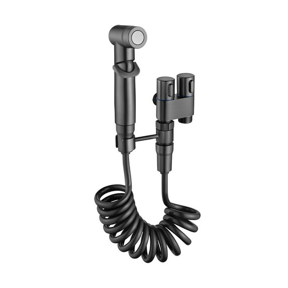 Bathroom Refresh Wall Mount Faucet Spray Set B,Bathroom Fresh Wall Mounted Faucet Spray Set Langgi Toilet Companion 1 In 2 Out Control Handheld Bidet Sprayer