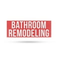 thumbnail image 1 of Bathroom Remodeling Vinyl Decal 12 Inch x 5 Inch Weatherproof Heavy-Duty Adhesive Backing | Renovation Services, Home Improvements, Custom Designs | Made in USA, 1 of 6