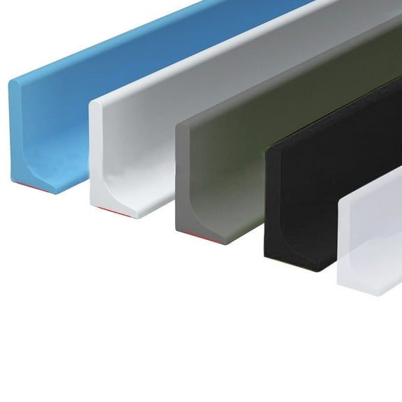Bathroom Retention Water Barrier Strip Dry & Wet Separation Silicone Seal Strip Transparent 50cm