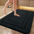 thumbnail image 1 of Bathroom Rug 16x24 Inch - Microfiber Absorbent Floor Mat Non Slip Shower Mat for Kitchen Bedroom Entryway - Soft Velvet Fleece Bath Mat Washable for Tub Sink Laundry Room Pet Feeding Area, 1 of 7