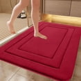 thumbnail image 1 of Bathroom Rug 16x24 Inch - Microfiber Absorbent Floor Mat Non Slip Shower Mat for Kitchen Bedroom Entryway - Soft Velvet Fleece Bath Mat Washable for Tub Sink Laundry Room Pet Feeding Area, 1 of 7