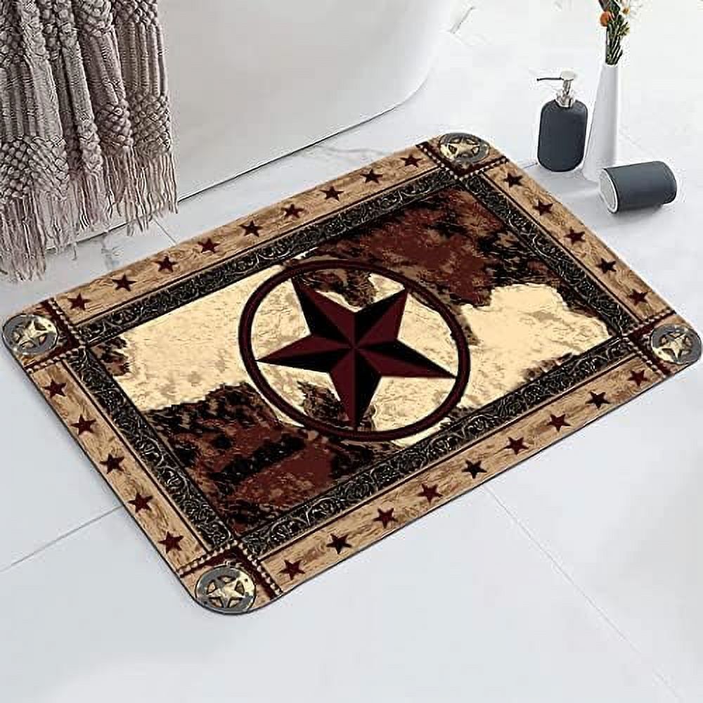 Bathroom Rug 17 x 24 Inch NonSlip Absorbent Barth Mat Durable Quick