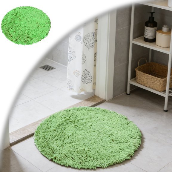 Bathroom Rug 20-inch Round Bathroom Rug, Extra Soft and Absorbent Microfiber Bath Rug, Quick Dry Machine Washable Bath Mats for Tub and Shower, Home Decor Accessories