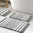 thumbnail image 1 of Bathroom Rug, 20"x32" Extra Soft Microfiber Non Slip Bath, Water Super Absorbent Thick Bath Rugs, Machine Washable Quick Dry Small Bathroom Carpet for Shower Floor, Shower and Tub Gray, 1 of 7