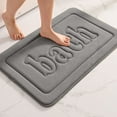 thumbnail image 1 of Bathroom Rug Absorbent Non-Slip, Machine Washable Soft Comfortable Quick-Drying Shaggy Bath Mat, Thick Microfiber Floor Mat with Secure Backing for Tub Side Sink Vanity, 1 of 7