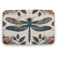 thumbnail image 1 of Bathroom Rug Bath Mat, Absorbent Non Slip Soft Microfiber Shaggy Plush Bath Rugs for Shower Dragonfly Print Boho Rug Welcome Mats Entryway Rug Doormats 19.7"x31.5", 1 of 8