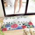 Bathroom Rug Bath Mat Colorful and Vibrant Flowers in Spring Plush