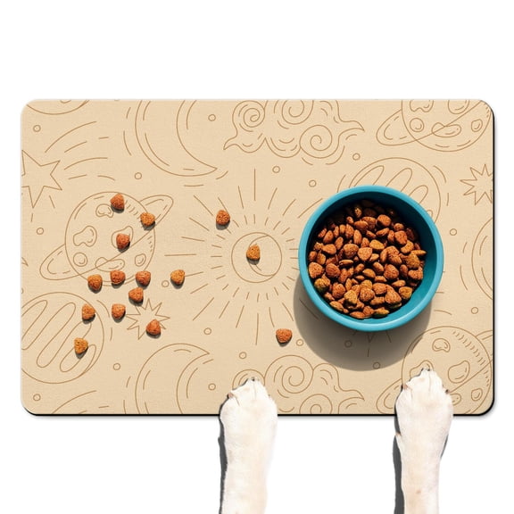 Bathroom Rug Goth Star Constellation Eclipse Moon Celestial Artistic Quick Dry Non-Slip Waterproof Washable for Shower Sink or Doorway