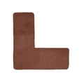 thumbnail image 1 of Bathroom Rug L Shape Corner Rug Machine Washable Soft Plush Microfiber & Non Slip Quick Dry Bath Mat for Kitchen Bathroom (Brown), 1 of 6