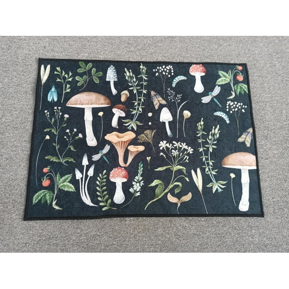 Bathroom Rug, Living Room Rug, Colorful Rugs Thick Rug, Bedroom Rug, Colorful Rugs, Mushroom Rug, Modern Rugs, Customs Rugs, Cute Rugs, 2'x3' - 60x90 cm