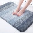 thumbnail image 1 of Bathroom Rug Mat, Extra Soft and Absorbent Microfiber Bath Rugs, Bath Mats for Bathroom Non Slip, Thick Durable Absorbent Bath Rugs, Machine Wash Dry for Bathtub and Shower Floor, 20x32 Blue, 1 of 8
