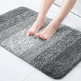 thumbnail image 1 of Bathroom Rug Mat, Extra Soft and Absorbent Microfiber Bath Rugs, Bath Mats for Bathroom Non Slip, Thick Durable Absorbent Bath Rugs, Machine Wash Dry for Bathtub and Shower Floor, 20x32 Grey, 1 of 8