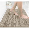 thumbnail image 1 of Bathroom Rug Mat, Non Slip Quick Dry Bath Mats, Extra Thick and Super Absorbent Bath Rugs, Luxury Microfiber Chenille Plush Fluffy Washable Soft Shower Carpet for Floor, 24" x 17", Camel, 1 of 6