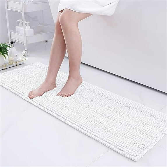 Bathroom Rug Mat White - 36" x 24"