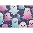 thumbnail image 1 of Bathroom Rug Mats Halloween Blue Pink Character Print, Bath Mats for Bathroom Non-Slip Super Soft Absorbent Microfiber Bath Rugs, Bathroom Rugs for Bathroom Floor, Tub and Shower, 17.3"x13.4", 1 of 4
