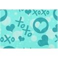 thumbnail image 1 of Bathroom Rug Mats Teal Cute Hearts Print, Bath Mats for Bathroom Non-Slip, Super Soft and Water Absorbent, Microfiber Bath Rugs, Bathroom Rugs for Bathroom Floor, Tub and Shower, 17.3"x13.4", 1 of 4
