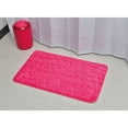 thumbnail image 1 of Bathroom Rug Memory Foam Mat 3D Pebble Fuchsia 32"L x 20"W, 1 of 7