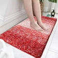 thumbnail image 1 of Bathroom Rug Non-Slip Absorbent Mat | High Pile Polyester, Rubber Backing | 15x23 in Gray, Green, Red, Khaki | Machine Washable Floor Mat for Bath, Shower, Living Room, Kitchen, 1 of 9
