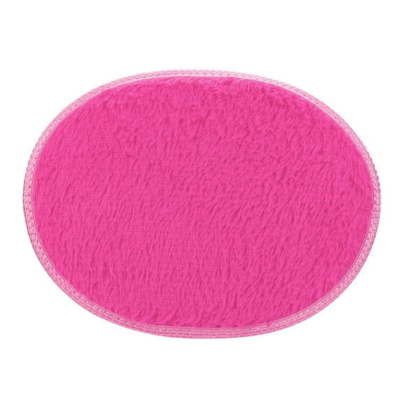 Bathroom Rug, Non-Slip Area Rug, 30x40cm Oval Polyester Floor Mat Machine Washable Easy Clean for Bedroom Living Room