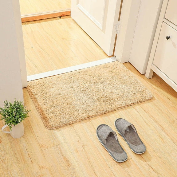 Bathroom Rug Non Slip Bath Mat, Bathroom Rugs, Chenille Bath Rug, Water Absorbent Super Soft Shaggy Chenille Machine Washable Dry Extra Thick Small Plush Carpet for Shower Floor 40x60 Cm