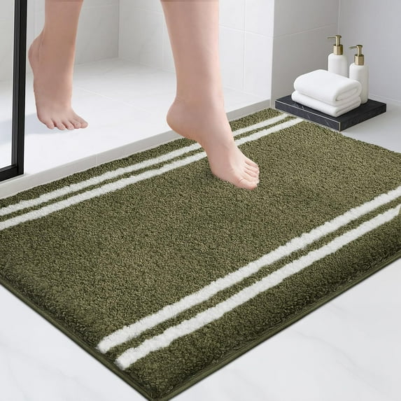 Bathroom Rug Non-Slip Machine Washable 30" x 60", Super Absorbent and ...