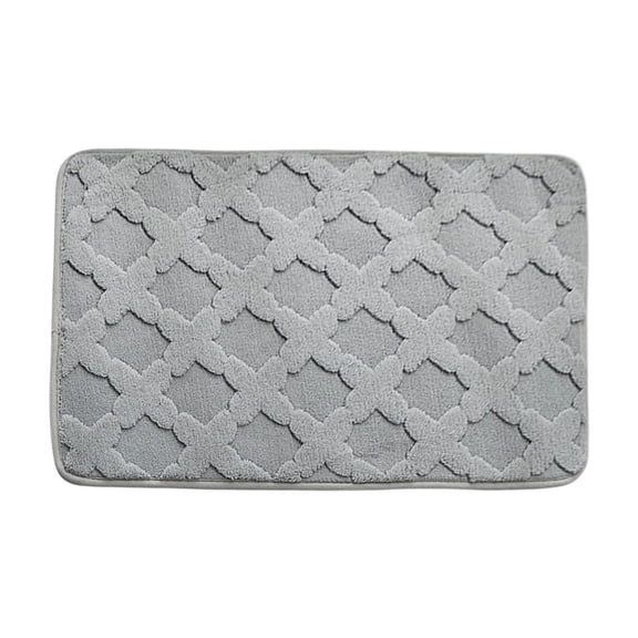 Bathroom Rug - Non-Slip Plush Small Bath Mat,Highly Absorbent & Ultra Soft Fluffy Floor Mat,Machine Washable for Shower and Tub Bedroom Kitchen Home Decor,23.62x15.75 Inch