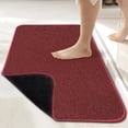 thumbnail image 1 of Bathroom Rug,Rubber Bath Mats for Bathroom,No Slip Bath Rugs,Machine Washable,Low Pile,Absorbent Red,20" x 32", 1 of 6