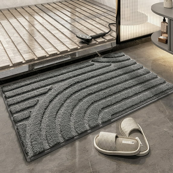 Bathroom Rug Rug, Extra Soft And Absorbent Microfiber Bath Rugs, Non-Slip Plush Bath Carpet, Machine Wash Dry, Bath Rugs For Bathroom Floor,Tub ,wash Floor