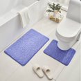 thumbnail image 1 of Bathroom Rug Set 2 Piece - Foam Bath Mat Toilet Mat Soft Absorbent Non-Slip Backing Machine Washable Plush Floor Rug for Bathroom Shower Kitchen Laundry Room, 1 of 2