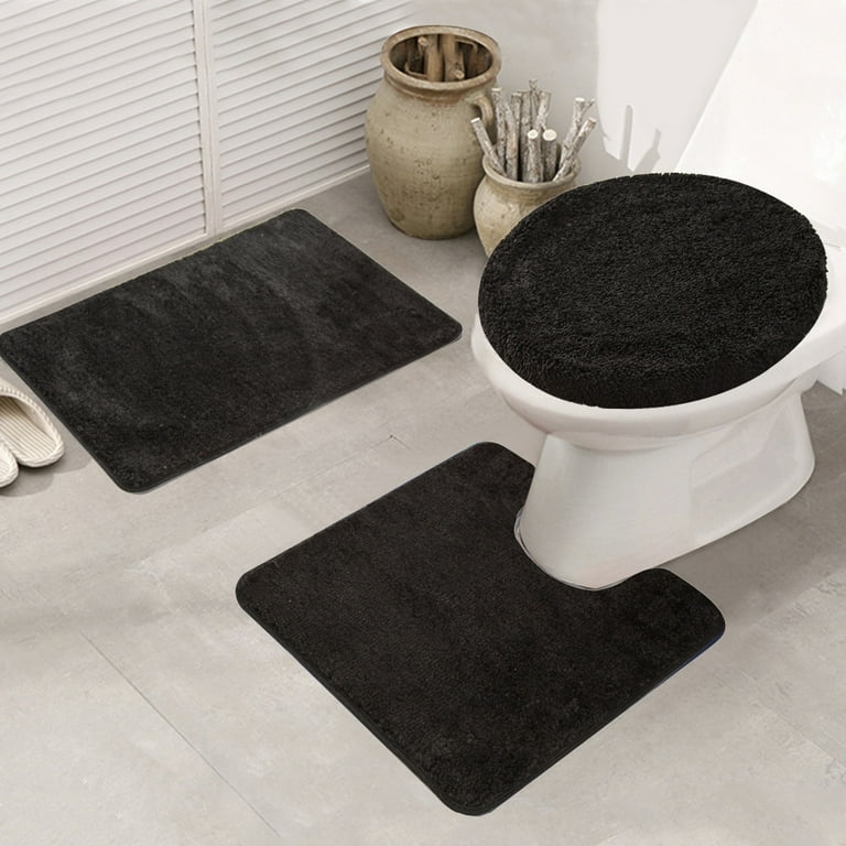 Bathroom Rugs Sets 3 Piece, Super Soft Non Slip Bathtub Carpet and  Absorbent Bath Mat, Bathroom Toilet Carpet Anti-Slip Mat, Toilet Floor Mat  - Yahoo Shopping