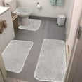 thumbnail image 1 of Jensvialia Bathroom Rug Set 4 Piece - Soft Absorbent Bath Mats with Non-Slip Backing - Plush Velvet Fleece Shower Mat for Toilet Sink - Machine Washable Quick Dry Floor Rugs for Bathroom Home Decor, 1 of 6