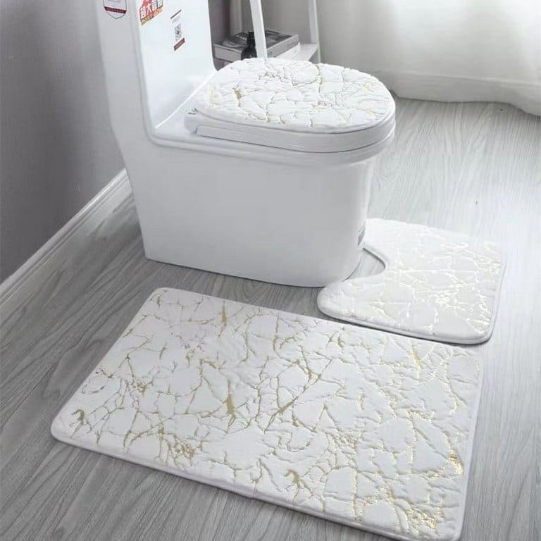 Bathroom Mat Bathroom Mat Anti-slip Bathroom Mat Gold Stripe